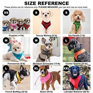 Puppia Soft Dog Harness Adjustable Mesh Comfortable Fit