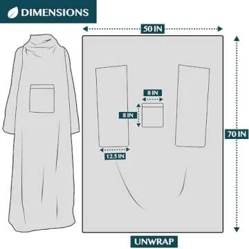 PAVILIA Wearable Blanket with Sleeves for Adult Women Men, Cozy Fleece Warm Wrap Throw Blanket with Arms, Pocket, Gifts for Christmas, Wife, Navy Blue