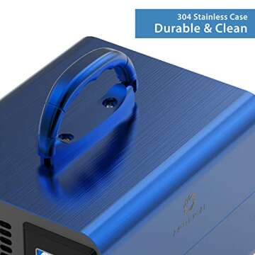 Airthereal MA10K-PRODIGI Digital Ozone Generator 10,000mg/hr High Capacity - Ozone Machine, O3 Odor Remover Ionizer - Adjustable Settings for Any Size Room, Blue