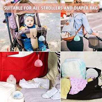 Smlpuame Pacifier Case: Durable BPA Free Holder for Babies