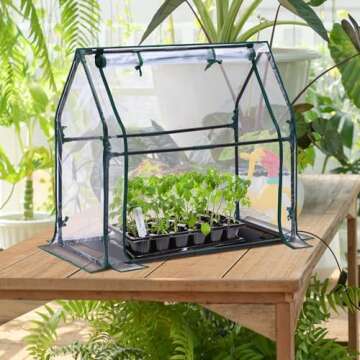 Ohuhu Mini Greenhouse: Compact Portable Plant Protector