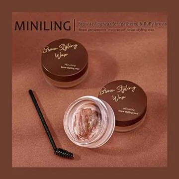 3D Brows Setting Gel Wax Brow Soap Long-lasting Waterproof Natural Wild Eyebrow Shaping Soap for Feathered & Fluffy Brow Clear Eyebrow Solid Gel Get Brow Lamination Effect Easily Stay in Place All Day