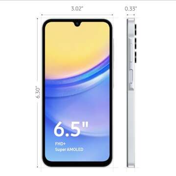SAMSUNG Galaxy A15 5G A Series Cell Phone, 128GB Unlocked Android Smartphone, AMOLED Display, Expand...