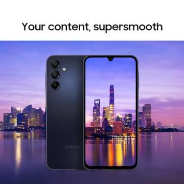 SAMSUNG Galaxy A15 5G A Series Cell Phone, 128GB Unlocked Android Smartphone, AMOLED Display, Expandable Storage, Knox Security, Super Fast Charging, US Version, 2024, Light Blue