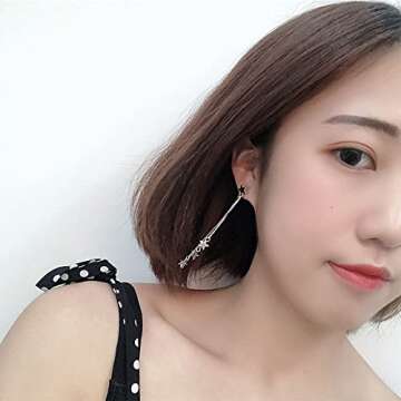 Meteor Star Pendant Earrings for Women Jewelry Gold Silver Lucky Star Dangle Earrings Long Tassel Drop Earrings