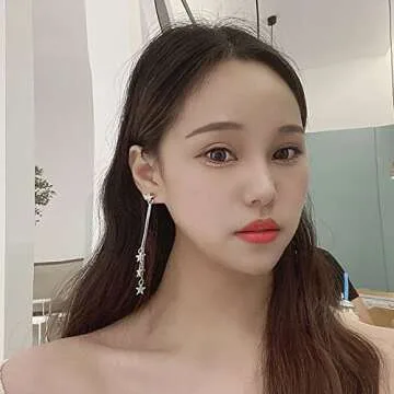 Meteor Star Pendant Earrings for Women Jewelry Gold Silver Lucky Star Dangle Earrings Long Tassel Drop Earrings