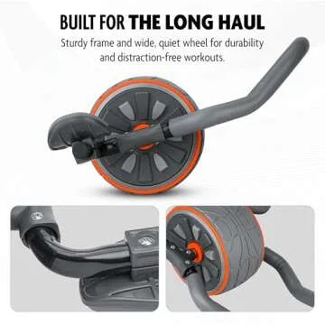 DMoose Ab Roller Wheel with Elbow Support for Core Training