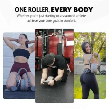 DMoose Ab Roller Wheel with Elbow Support for Core Training