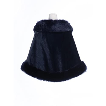 BEAUTELICATE Faux Fur Shawl Wrap Elegant Warm Stole