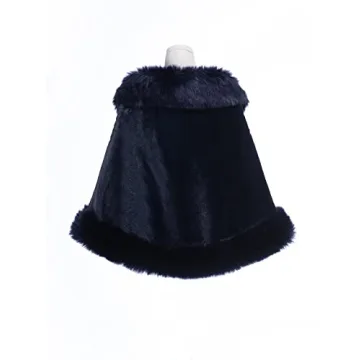 BEAUTELICATE Faux Fur Shawl Wrap Elegant Warm Stole