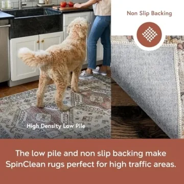 nuLOOM 5' x 8' Washable Area Rug - Stylish & Practical