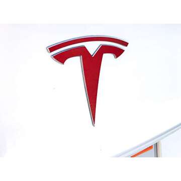 Nikola Pro Tesla Model 3 Logo Decal Wrap Kit - Gloss Red