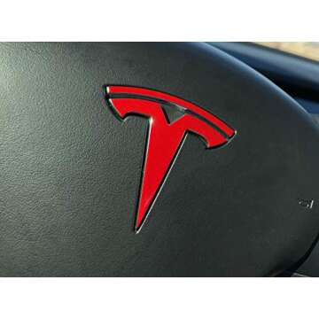 Nikola Pro Tesla Model 3 Logo Decal Wrap Kit - Gloss Red