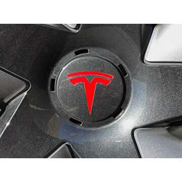 Nikola Pro Tesla Model 3 Logo Decal Wrap Kit - Gloss Red