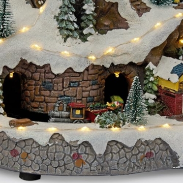 Alpine Corporation Winter Wonderland Set with LED Lights