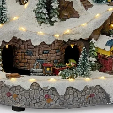 Alpine Corporation Winter Wonderland Set with LED Lights