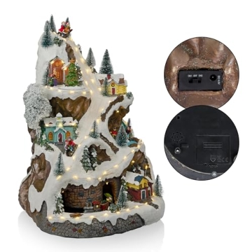 Alpine Corporation Winter Wonderland Set with LED Lights