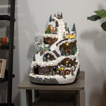 Alpine Corporation Winter Wonderland Set with LED Lights