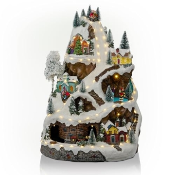 Alpine Corporation Winter Wonderland Set with LED Lights