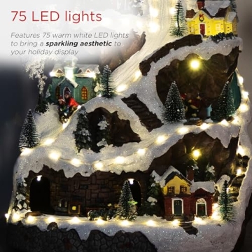 Alpine Corporation Winter Wonderland Set with LED Lights