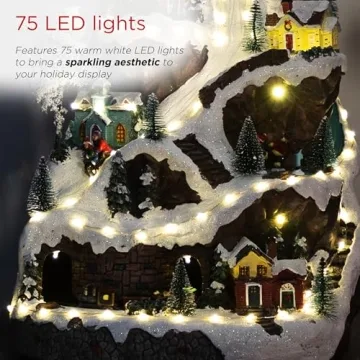Alpine Corporation Winter Wonderland Set with LED Lights