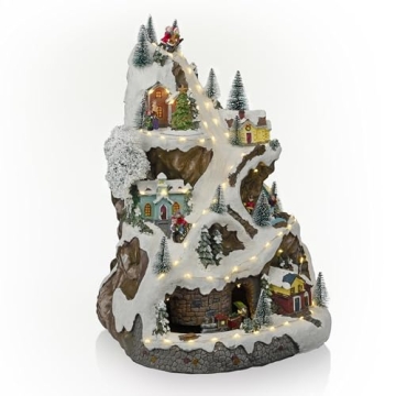 Alpine Corporation Winter Wonderland Set with LED Lights