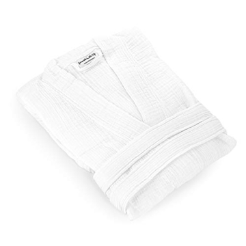 ORMES Muslin Unisex Bathrobe 100% Turkish Cotton Soft