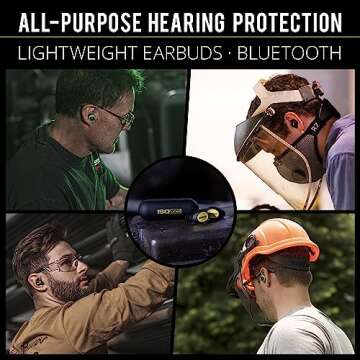 ISOtunes Free 2.0 Listen Only: True Wireless Bluetooth Hearing Protection, No Microphone (for Workpl...