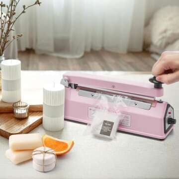 METRONIC 8 inch Manual Heat Sealer for Plastic Bags