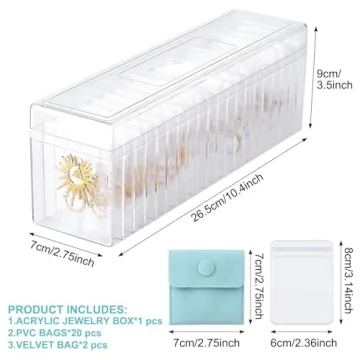 Elegant Portable Acrylic Jewelry Organizer for Women