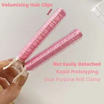 Dafeng Volumizing Hair Clips for Women, 10PCS Root Clips for Fluffy and Instant Hair Volume (Black, Pink, Blue, Purple, Red)