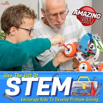 STEM Building Toys 171Pcs 7-in-1 Set for Kids