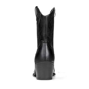 DREAM PAIRS Women's Cowboy Boots, Stylish & Comfortable