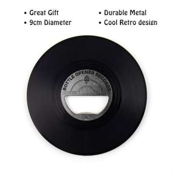 Gift Republic Vinyl Record Shaped Bottle Opener