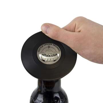 Gift Republic Vinyl Record Shaped Bottle Opener