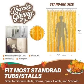 Vibrant Ga-Geetopia 3D Orange Shower Curtain Liner