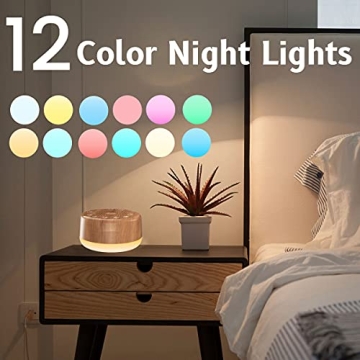 Easysleep White Noise Machine with Soothing Sounds & Night Lights