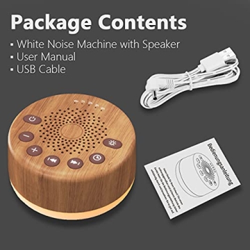 Easysleep White Noise Machine with Soothing Sounds & Night Lights