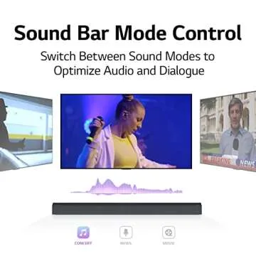 LG S80QY 3.1.3ch Sound bar with Wireless subwooer and Center Up-Firing, Dolby Atmos DTS:X, Works with Airplay2, Spotify HiFi, Alexa, High-Res Audio, IMAX Enhanced, LG TV Synergy, HDMI eARC