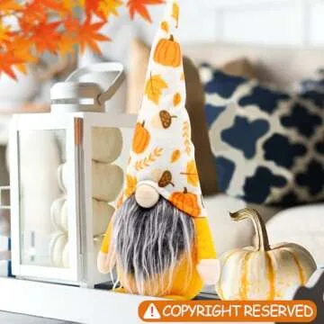 CiyvoLyeen Fall Gnomes Set for Thanksgiving Home Decor
