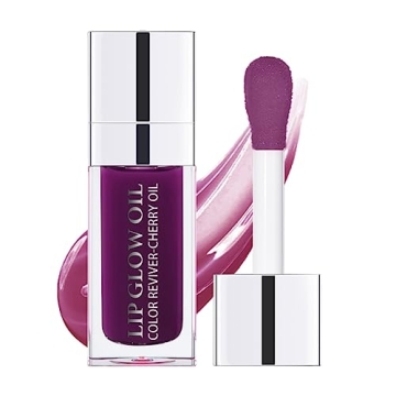 Hydrating Lip Glow Oil, Moisturizing Lip Glow Oil, Nourishing Glossy Transparent Lip Oil, Plumping L...