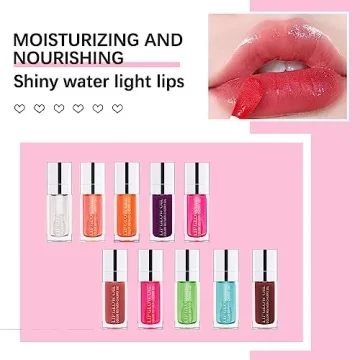 Hydrating Lip Glow Oil - Non-Sticky Moisturizing Gloss