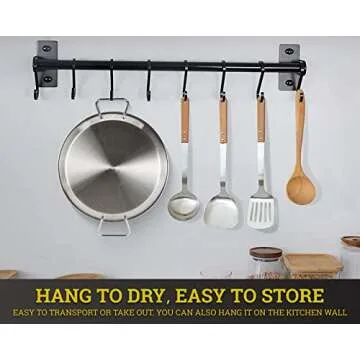 Tacos Al Pastor Skewers for Grilling, BBQ Gyro Meat Stand - Vertical Skewer Rotisserie Kit Includes 7" Stainless Stick, 4" Extension Spikes and 10.5" Roaster Pan. Kebob Maker for Shawarma, Kebabs