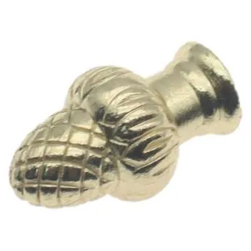 HAJXZH 1 Pcs Lamp Finial Cap Knob Solid Lamp Shade Decoration Retro Lamp Finial Decoration with Dual-Thread for Lamp Shade Holder Harp Tops (Gold)