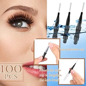100 Pcs Eyebrow Brushes - Perfect for Lamination and Grooming