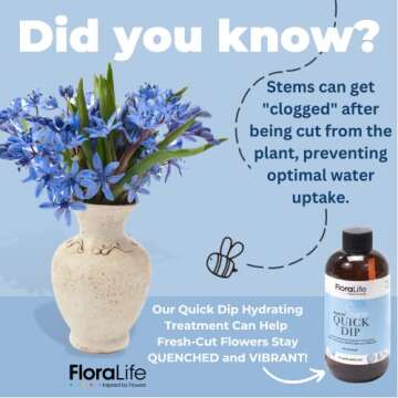 FloraLife Quick Dip Hydrating Treatment for Fresh Flowers