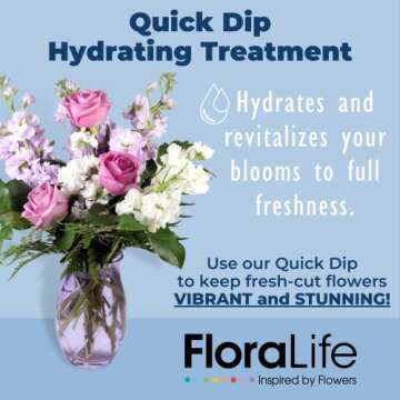 FloraLife Quick Dip Hydrating Treatment for Fresh Flowers