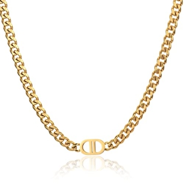 MITITEE Gold Cuban Link Chain – Stylish Women's Jewelry