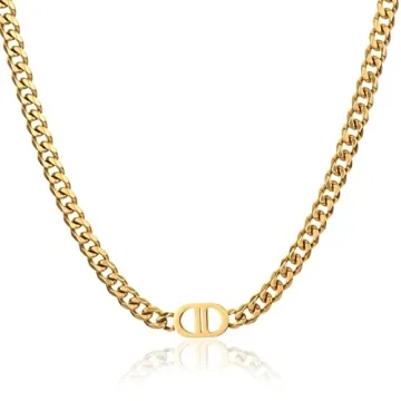 MITITEE Gold Cuban Link Chain – Stylish Women's Jewelry