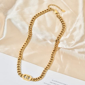 MITITEE Gold Cuban Link Chain – Stylish Women's Jewelry